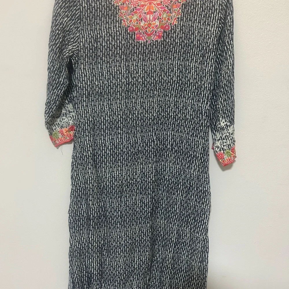 BIBA Indian Floral print straight kurta set 0194 - Picture 9 of 12